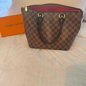 LOUIS VUITTON Damier Ebene Saleya PM Tote